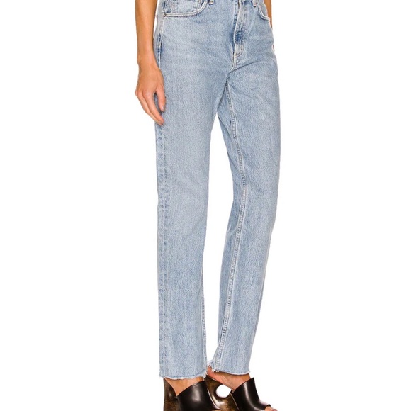 Agolde Denim - Agolde Light Blue Straight Leg Jeans